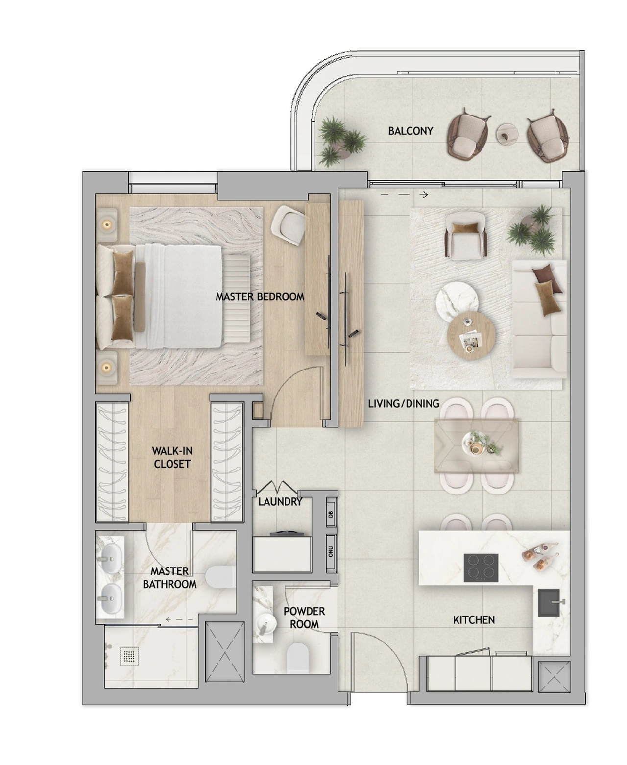 1-BEDROOM TYPE B1