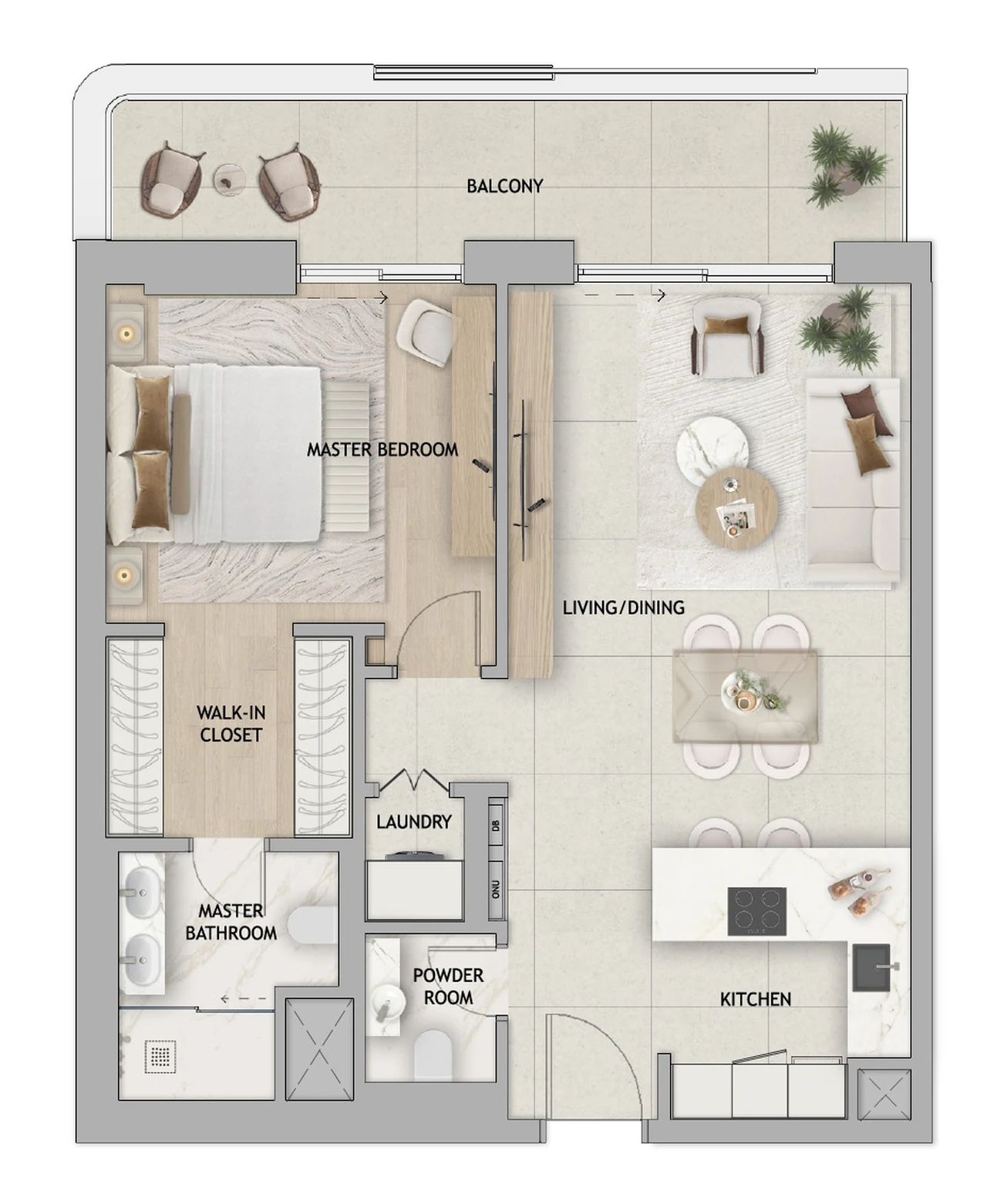 1-BEDROOM TYPE B2