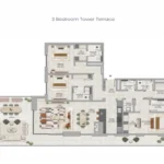Three bedroom tower trace