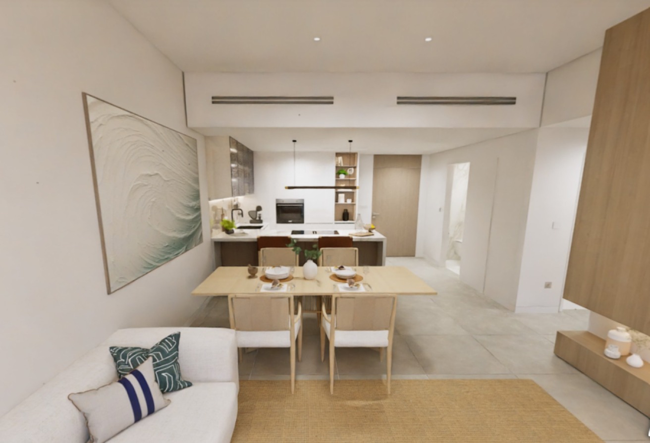 Open Kitchen | Floor to Ceiling Windows | Balcony