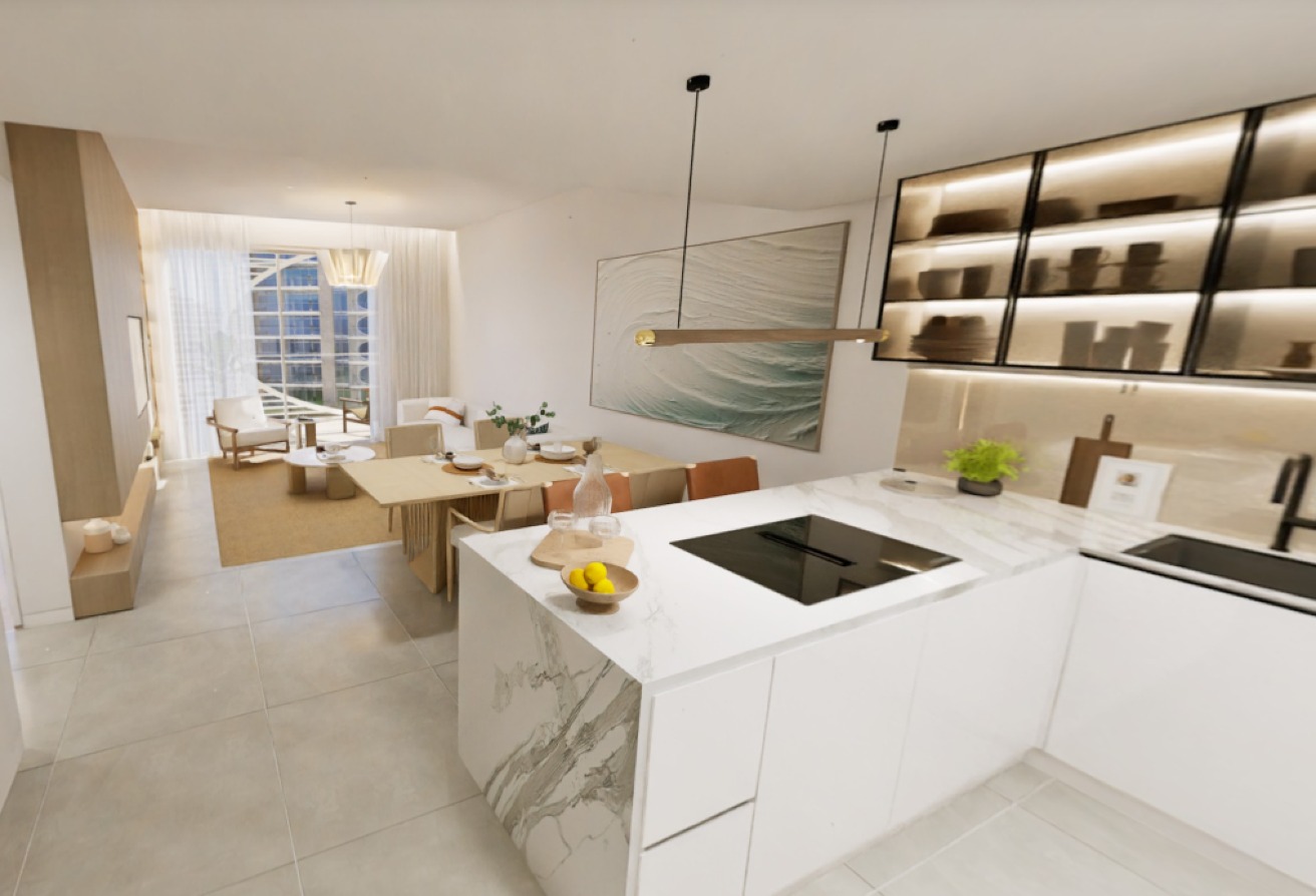 Open Kitchen | Floor to Ceiling Windows | Balcony