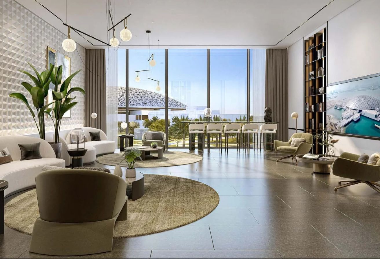 Partial Louvre View | Balcony | Open Kitchen