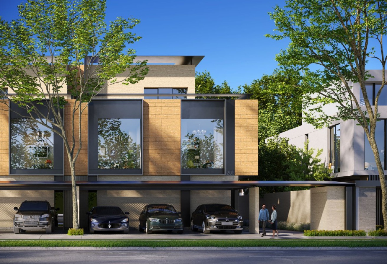 Single Row | Twin Villa | Balcony | Minimal Design