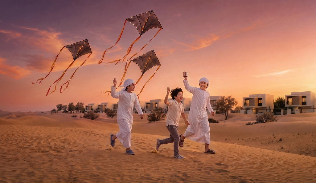Al Ghadeer Parks Kids Playing