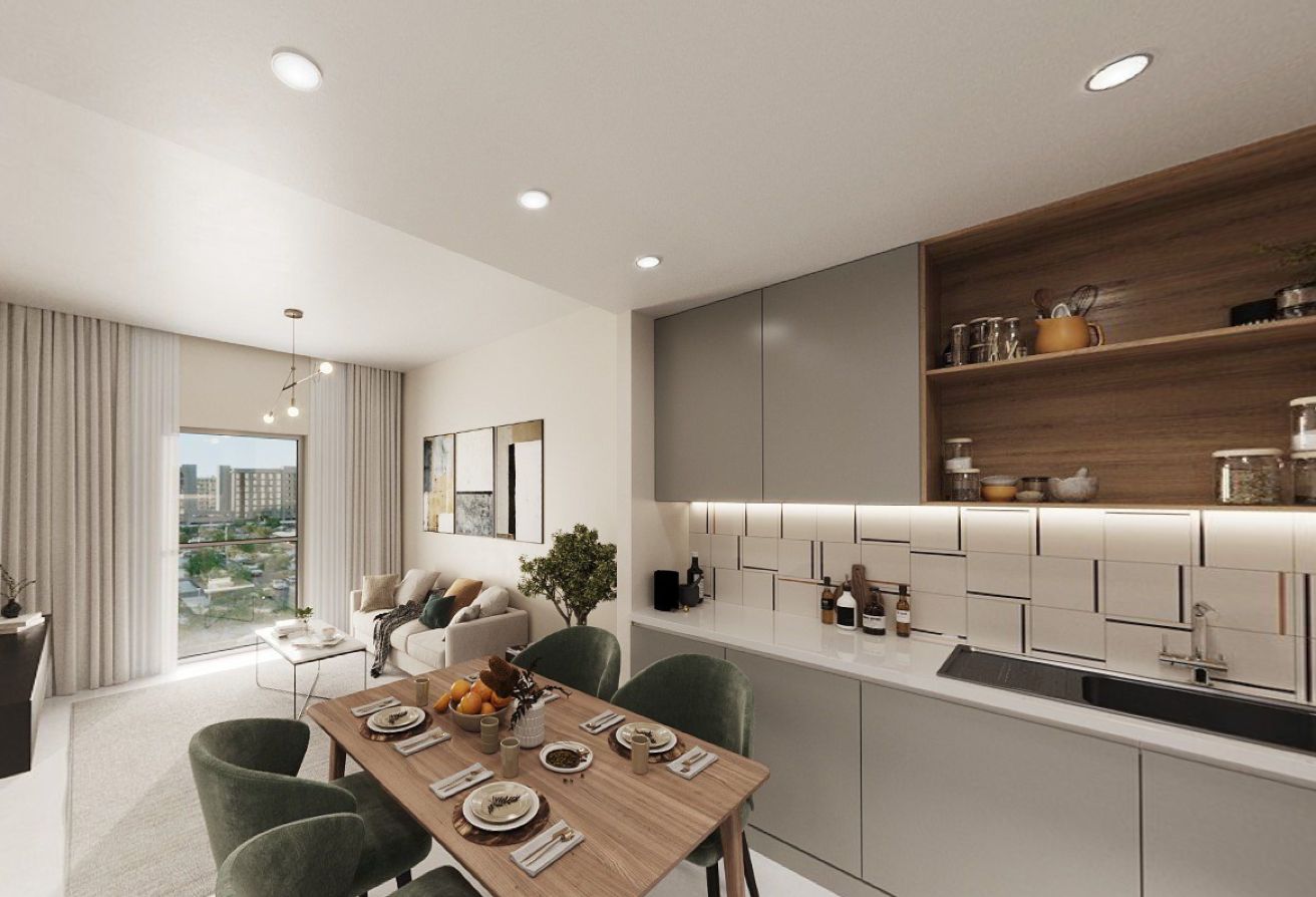 Next To Corner | Open Kitchen | Layout 11