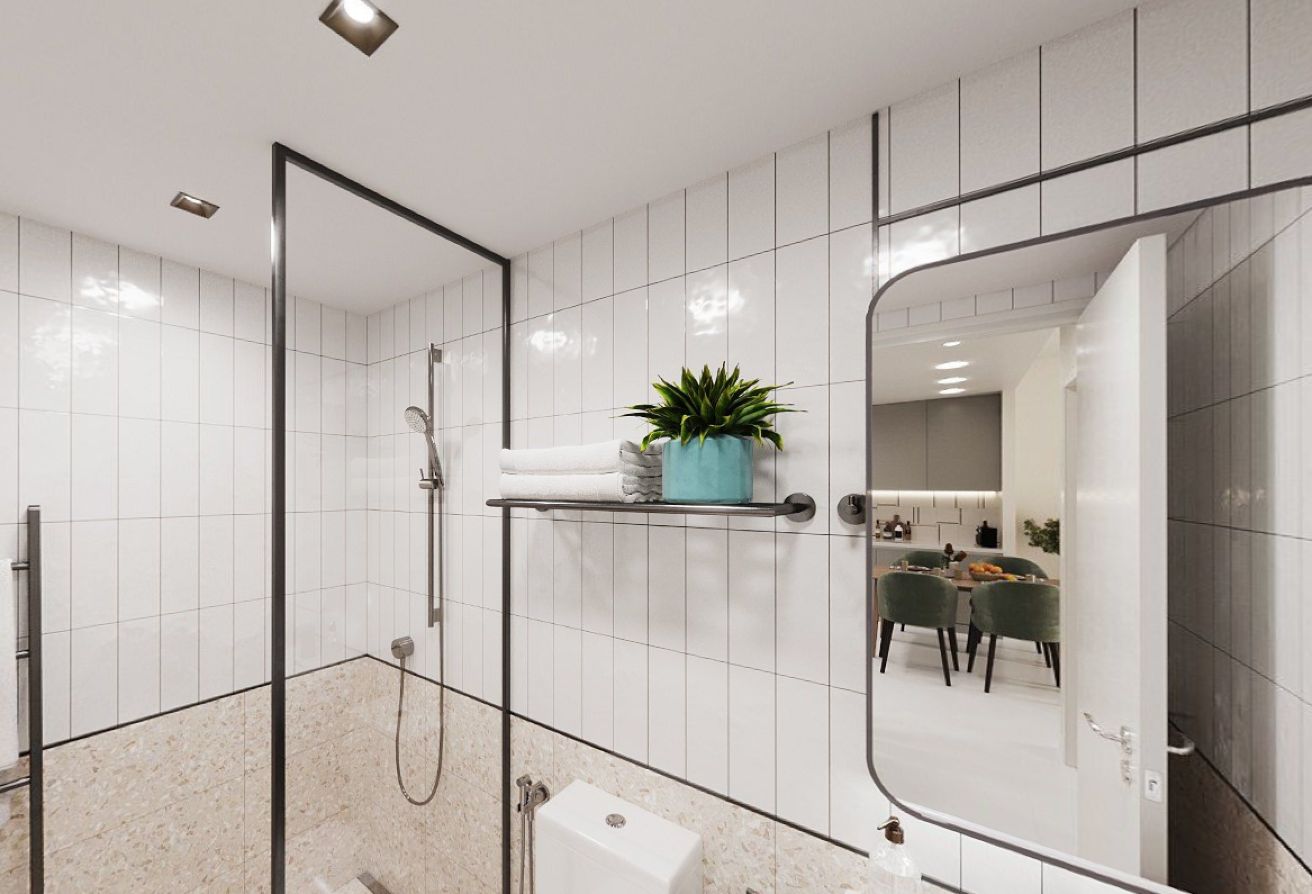 Next To Corner | Open Kitchen | Layout 11